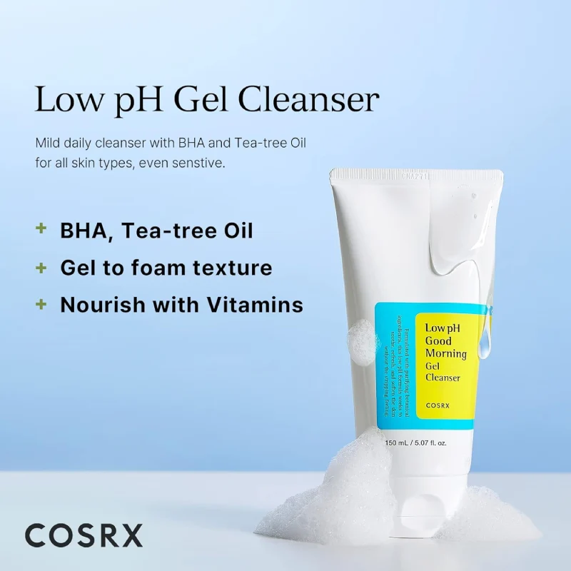 COSRX Low pH Good Morning Gel Cleanser 50ml - Image 4